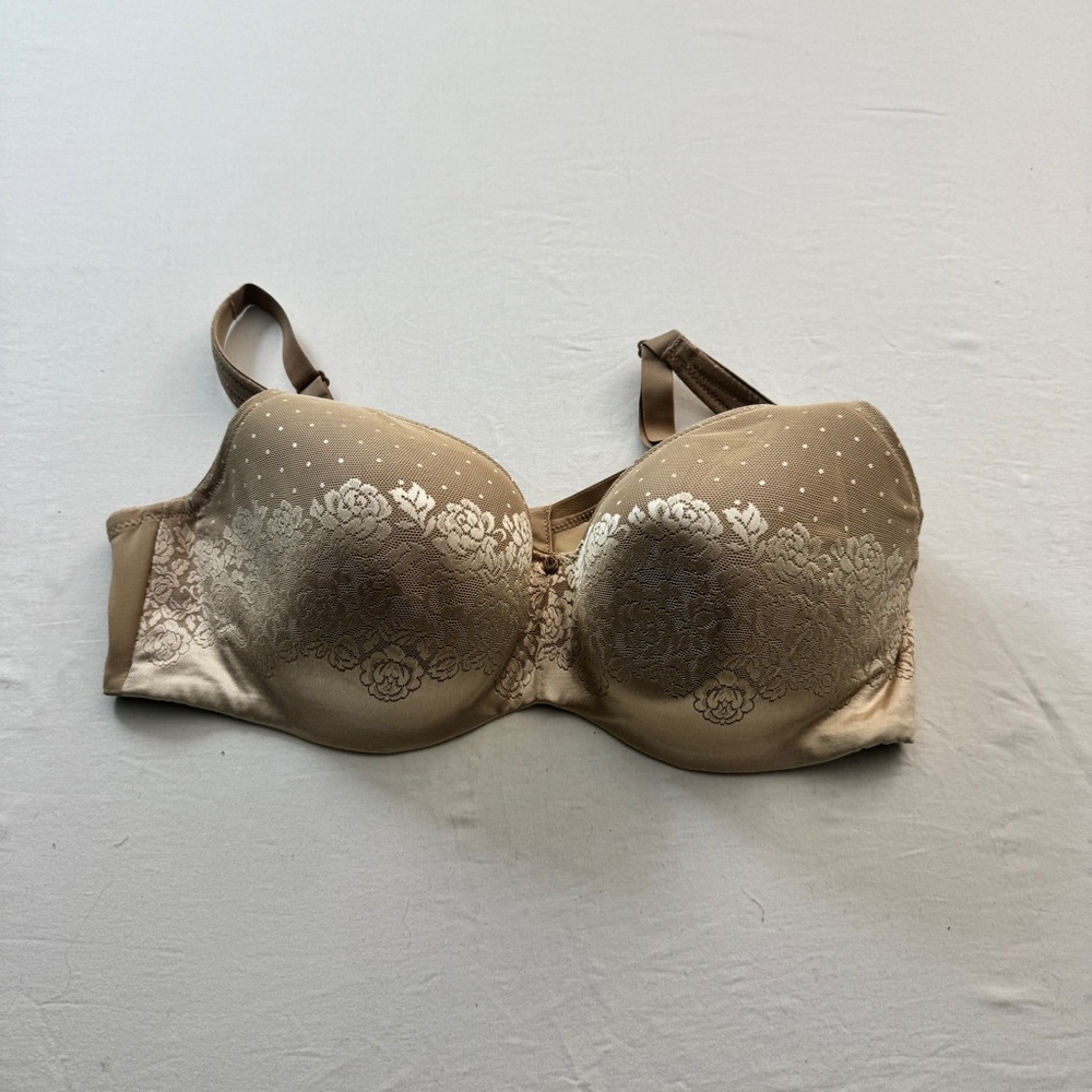 Soma Tan Floral Lace Bra